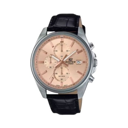 Casio Edifice EFV-610EL-5A Genuine Leather Band Men Watch